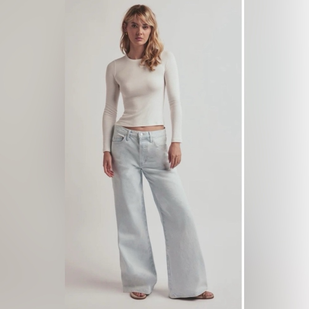 +Favorite Daughter The Ollie Ultimate Baggy Wide Leg Jean in Blue Bird 26